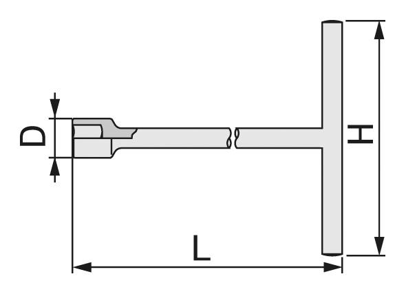 T-shaped, the wrench short handle TWS