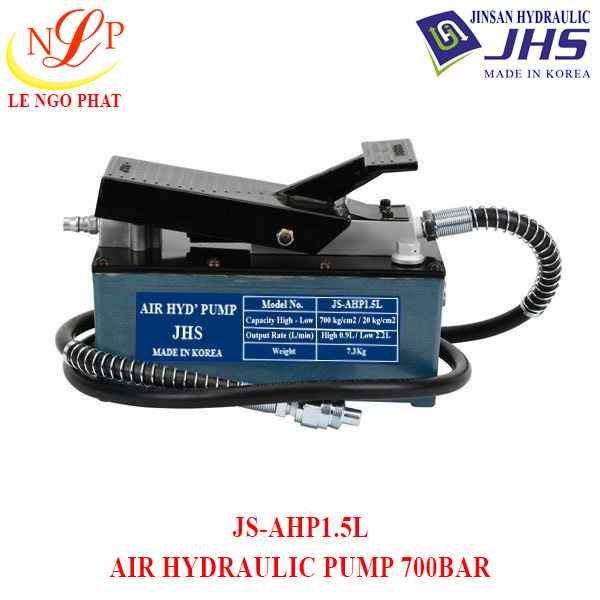 Bơm thủy lực JHS đạp chân dùng khí nén JS-AHP1.5L