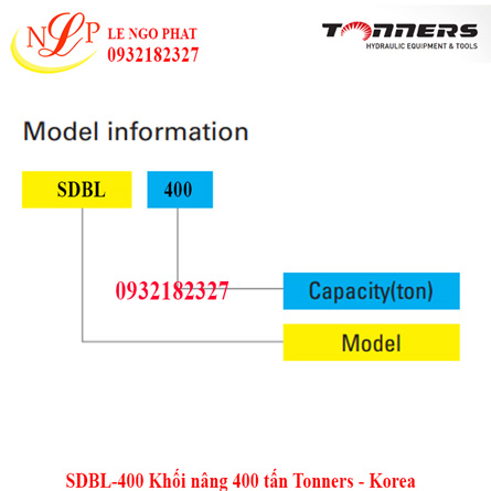 SDBL-400 Khối nâng 400 tấn Tonners - Korea