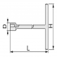T-shaped, the wrench short handle TWS