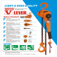 Pa lăng xích lắc tay 1 tấn Nitto VR-10