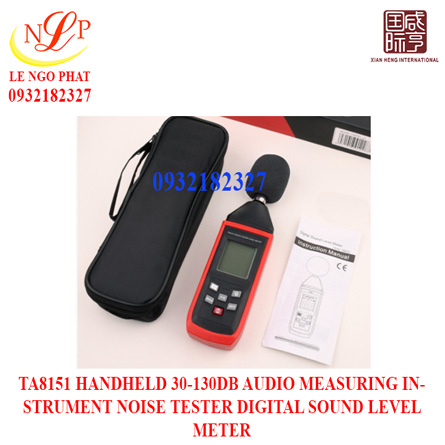 TA8151 HANDHELD 30-130DB AUDIO MEASURING INSTRUMENT NOISE TESTER DIGITAL SOUND LEVEL METER