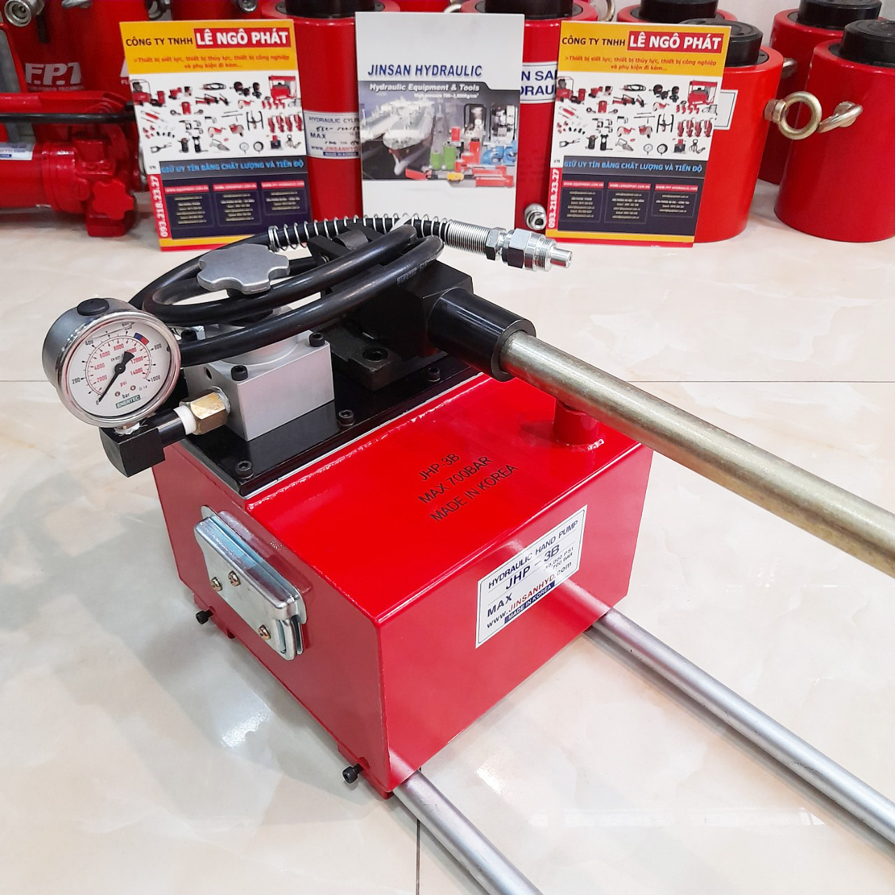 JHP-3B, Bơm tay thủy lực 700 bar, 10 lít