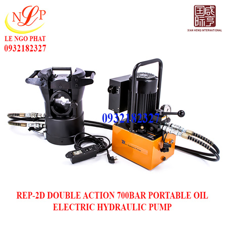REP-2D DOUBLE ACTION 700BAR PORTABLE OIL ELECTRIC HYDRAULIC PUMP