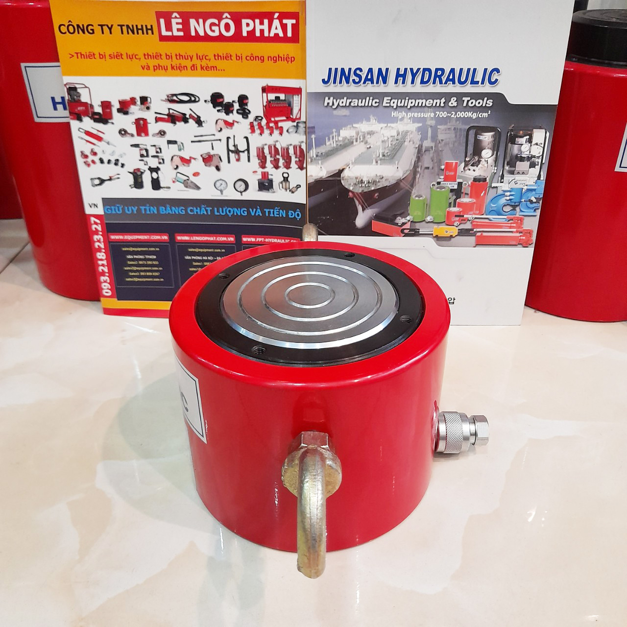 JSC-10050, Kích thủy lực lùn JHS 100 tấn hành trình 50 mm
