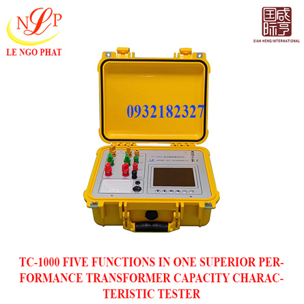 TC-1000 FIVE FUNCTIONS IN ONE SUPERIOR PERFORMANCE TRANSFORMER CAPACITY CHARACTERISTIC TESTER