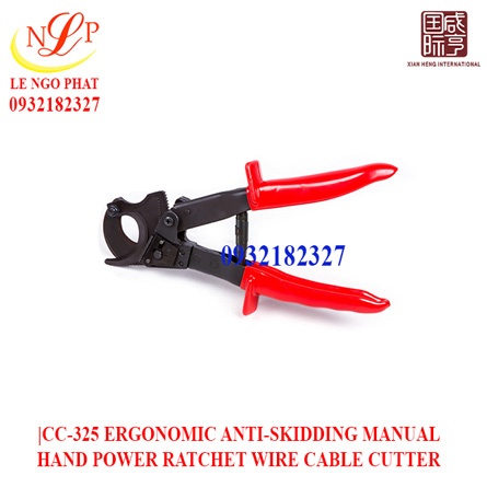 CC-325 ERGONOMIC ANTI-SKIDDING MANUAL HAND POWER RATCHET WIRE CABLE CUTTER