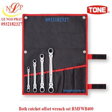 Both ratchet offset wrench set RMFWB400