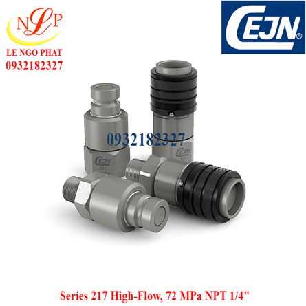 Couplings Female thread Series 217 High-Flow, 72 MPa NPT 3/8"
