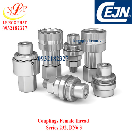 Couplings Female thread Series 232, DN6.3 1/4" NPT