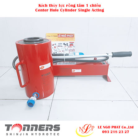 kích thủy lực rỗng tâm 1 chiều tonners