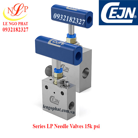 2-way valve Female 1/2" NPT to female 1/2" NPT 15k psi