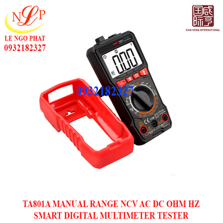 TA801A MANUAL RANGE NCV AC DC OHM HZ SMART DIGITAL MULTIMETER TESTER