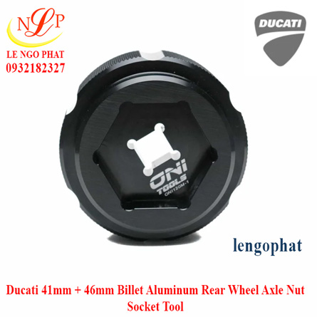 Ducati 41mm + 46mm Billet Aluminum Rear Wheel Axle Nut Socket Tool