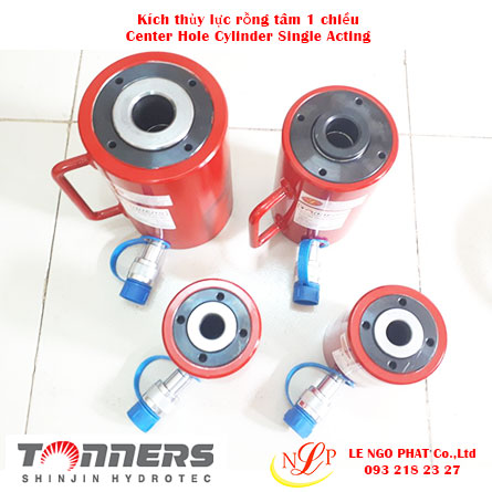 kích thủy lực rỗng tâm 1 chiều tonners