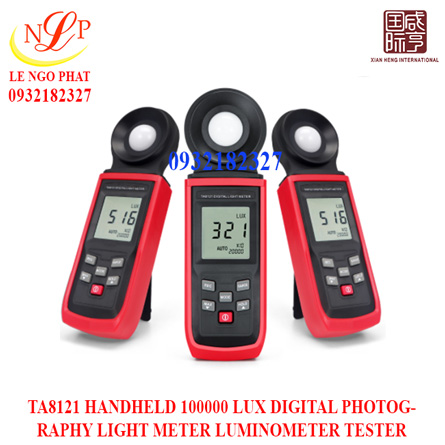 TA8121 HANDHELD 100000 LUX DIGITAL PHOTOGRAPHY LIGHT METER LUMINOMETER TESTER