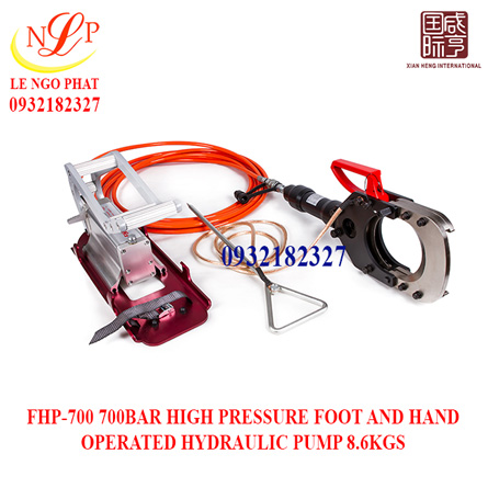 FHP-700 700BAR BƠM THỦY LỰC VẬN HÀNH BẰNG CHÂN VÀ TAY CAO ÁP 8.6KGS
