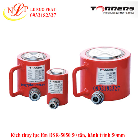 Kích thủy lực lùn DSR-5050 50 tấn, hành trình 50mm