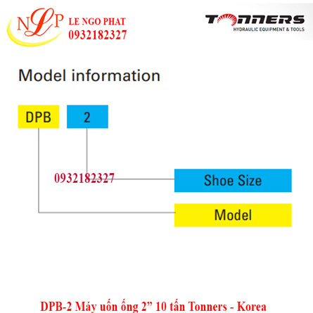 DPB-2 Máy uốn ống 2” 10 tấn Tonners - Korea