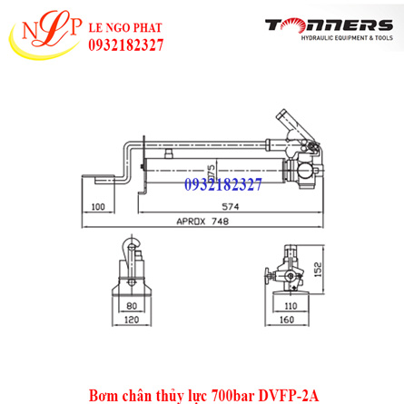 Bơm chân thủy lực 700bar DVFP-2A