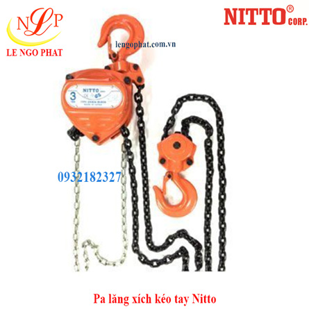 Pa lăng xích kéo tay Nitto 20VP5 (2 tấn 3 met)