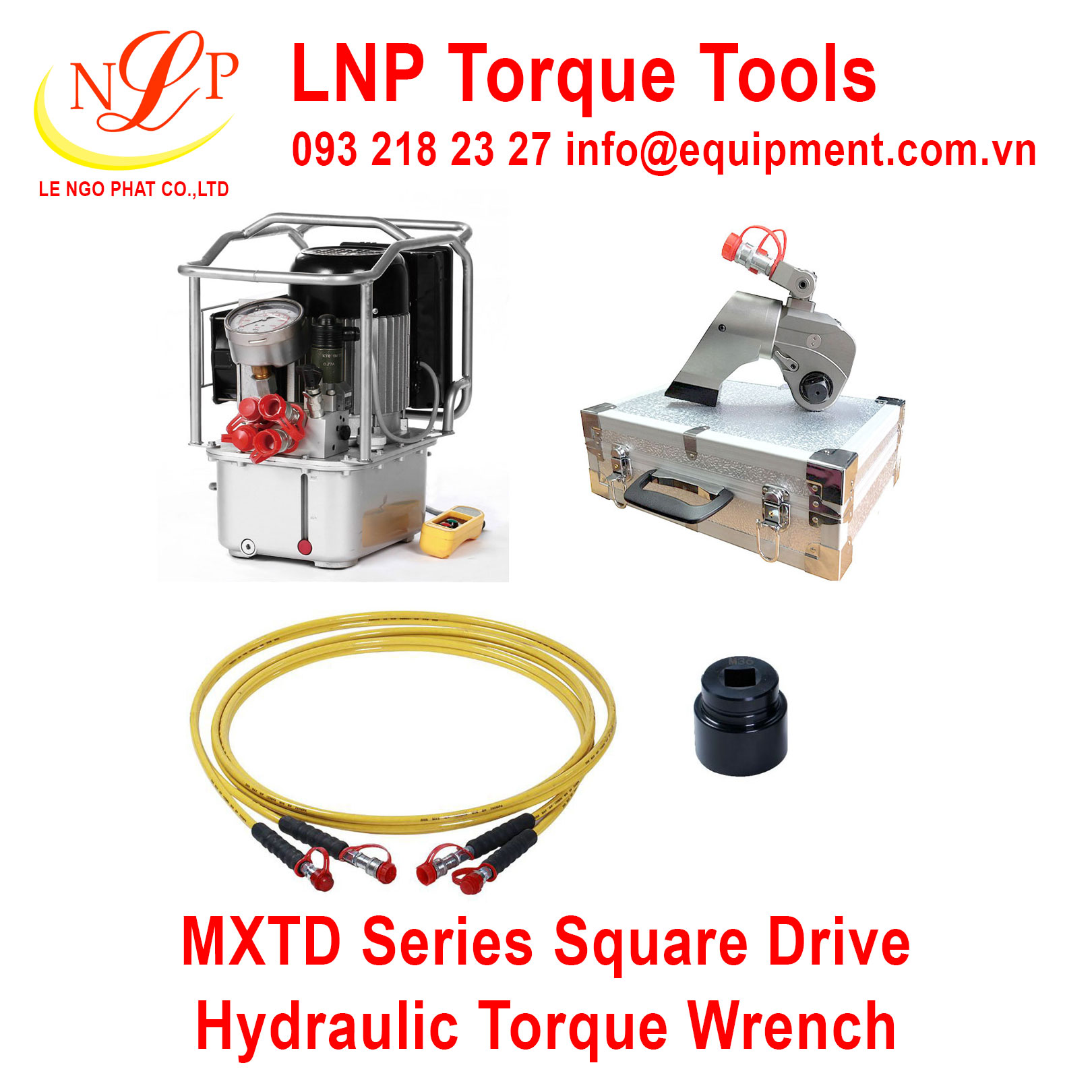Cờ lê thủy lực 8MXTD (1-1/2”; 1072-10715Nm)