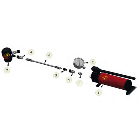 bơm tay thủy lực áp suất 2800 Bar