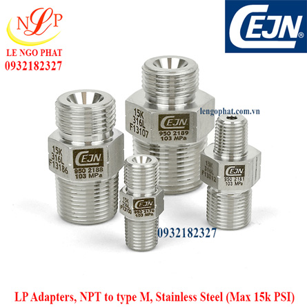LP Adapters, NPT to type M, Stainless Steel