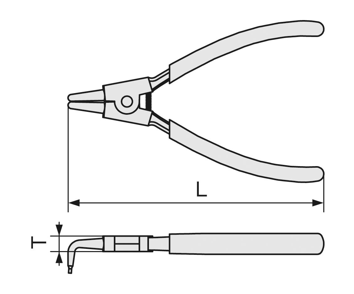 Snap ring pliers (for vent type axes) SRPS