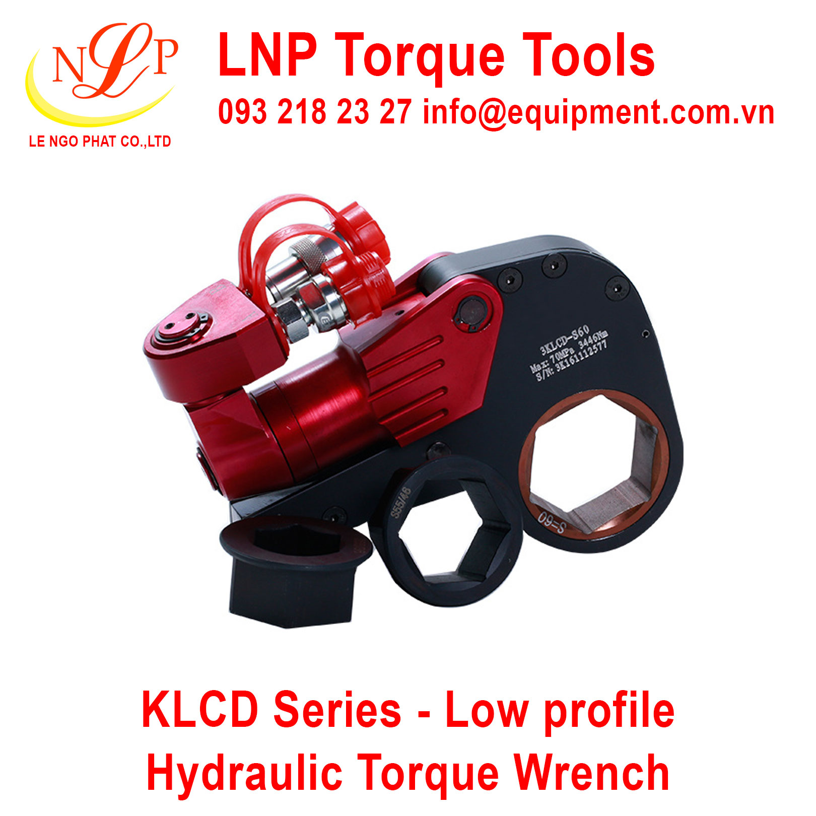 Cờ lê thủy lực 45LKCD (130-155mm; 6285-62851Nm)