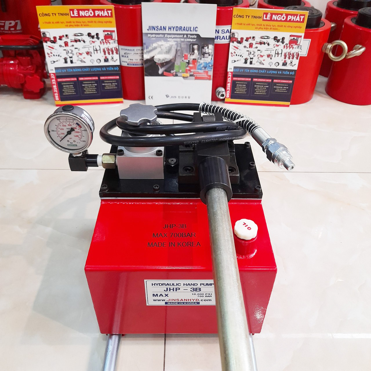 JHP-3B, Bơm tay thủy lực 700 bar, 10 lít