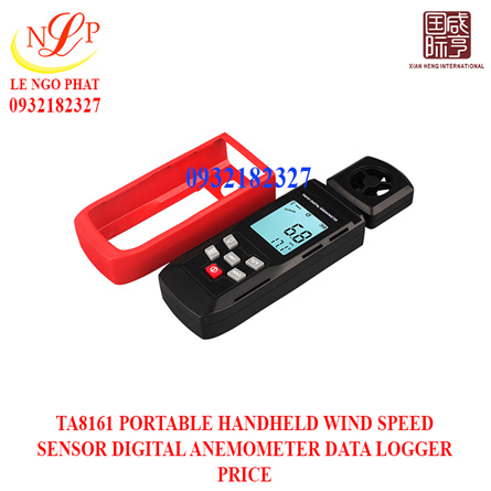 TA8161 PORTABLE HANDHELD WIND SPEED SENSOR DIGITAL ANEMOMETER DATA LOGGER PRICE
