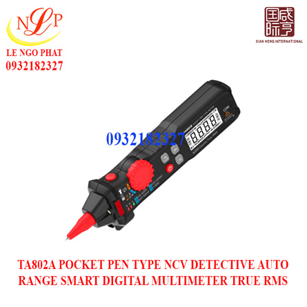 TA802A POCKET PEN TYPE NCV DETECTIVE AUTO RANGE SMART DIGITAL MULTIMETER TRUE RMS