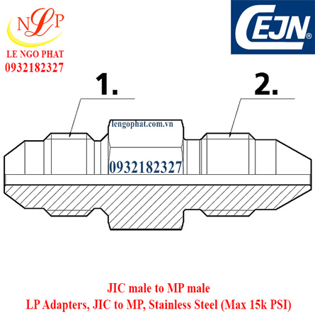 LP Adapters JIC to MP Stainless Steel