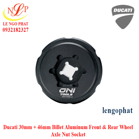 Ducati 30mm + 46mm Billet Aluminum Front & Rear Wheel Axle Nut Socket