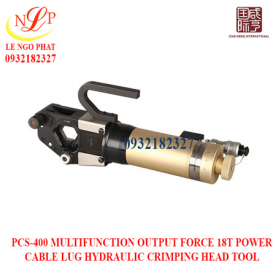 PCS-400 MULTIFUNCTION OUTPUT FORCE 18T POWER CABLE LUG HYDRAULIC CRIMPING HEAD TOOL