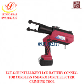 ECT-120H INTELLIGENT LCD BATTERY CONNECTOR CORDLESS UNIFORM FORCE ELECTRIC CRIMPING TOOL