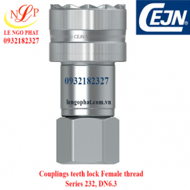 Couplings teeth lock Female thread Series 232, DN6.3 1/4" NPT
