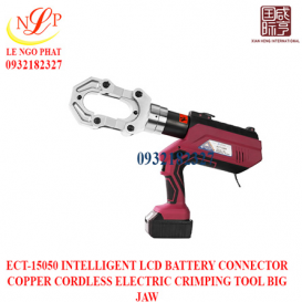 ECT-15050 INTELLIGENT LCD BATTERY CONNECTOR COPPER CORDLESS ELECTRIC CRIMPING TOOL BIG JAW