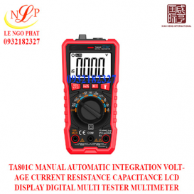 TA801C MANUAL AUTOMATIC INTEGRATION VOLTAGE CURRENT RESISTANCE CAPACITANCE LCD DISPLAY DIGITAL MULTI TESTER MULTIMETER