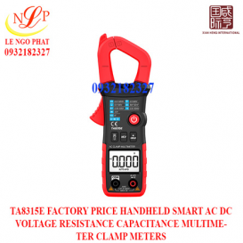 TA8315E FACTORY PRICE HANDHELD SMART AC DC VOLTAGE RESISTANCE CAPACITANCE MULTIMETER CLAMP METERS