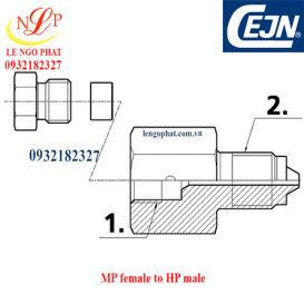 MP Adapters, MP female to HP male