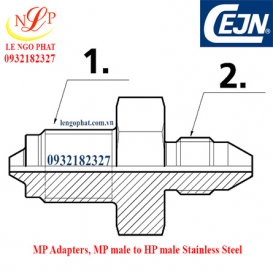 MP Adapters, MP male to HP male Stainless Steel