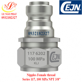 Nipples Female thread Series 117, 100 MPa NPT 3/8"