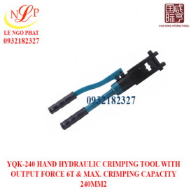 YQK-240 HAND HYDRAULIC CRIMPING TOOL WITH OUTPUT FORCE 6T & MAX. CRIMPING CAPACITY 240MM2