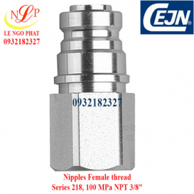 Nipples Female thread Series 218, 100 MPa NPT 3/8"