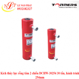 Kích thủy lực rỗng tâm 2 chiều DCHW-30254 30 tấn, hành trình 254mm