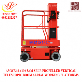 AMWP3.6-6100 3.6M SELF-PROPELLED VERTICAL TELESCOPIC BOOM AERIAL WORKING PLATFORMS