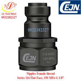Nipples Female thread Series 116 Flat-Face, 150 MPa G 1/8”