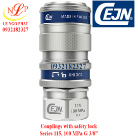 Couplings safety lock Female Series 115,100 MPa, G 3/8”